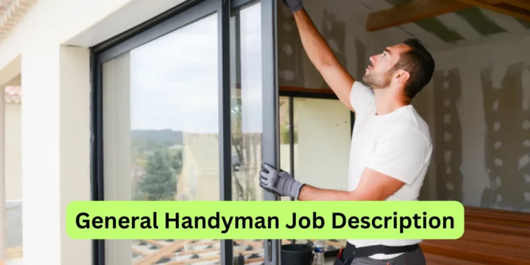 General Handyman Job Description