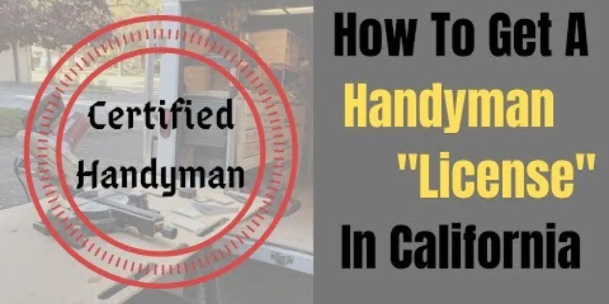 how to get a handyman license in california
